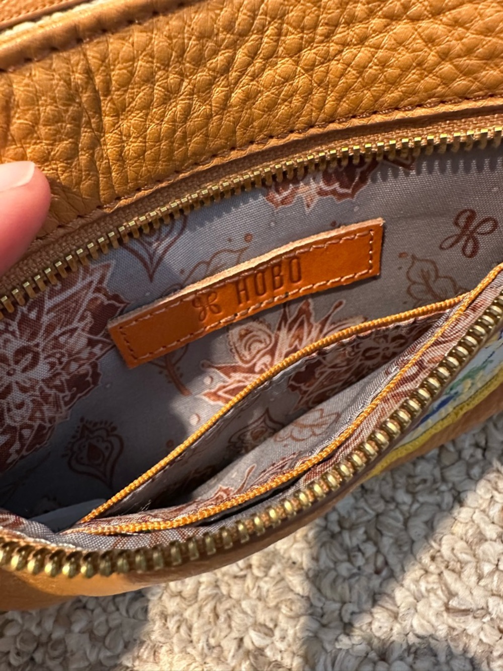 Palm Springs Tan Leather Crossbody/Fanny Bag by Hobo - Picture 7 of 15